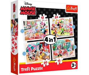 Puslespill - Trefl Puzzle - DISNEY - Minnie with friends (4in1) Gulv - TFL34355