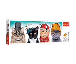 Puslespill - Trefl Puzzle - Panorama - Fluffy team (500 pieces) Gulv - TFL29504