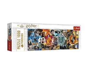 Puslespill - Trefl Puzzle - Harry Potter - Panorama - Four Houses of Hogwarts (1000 pieces) Gulv - TFL29051