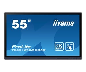 Digital skilting & Hotell TV - iiyama ProLite TE5512MIS-B3AG 55" Class (54.6" viewable) LED-backlit LCD display - 4K - for digital signage / interactive communication - TE5512MIS-B3AG