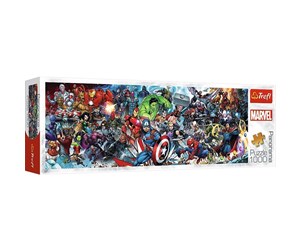 Puslespill - Trefl Puzzle - MARVEL - Panorama - Join the Marvel Universe (1000 pieces) Gulv - TFL29047