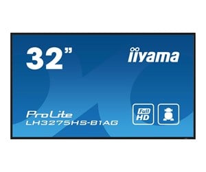 Digital skilting & Hotell TV - iiyama ProLite LH3275HS-B1AG 32" Class (31.5" viewable) LED-backlit LCD display - Full HD - for digital signage - LH3275HS-B1AG