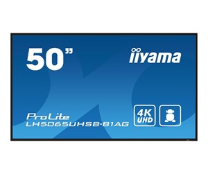 Digital skilting & Hotell TV - iiyama ProLite LH5065UHSB-B1AG 50" Class (49.5" viewable) LED-backlit LCD display - 4K - for digital signage - LH5065UHSB-B1AG