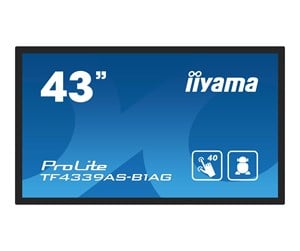 Digital skilting & Hotell TV - iiyama ProLite TF4339AS-B1AG 43" Class (42.5" viewable) LED-backlit LCD display - 4K - for digital signage - TF4339AS-B1AG