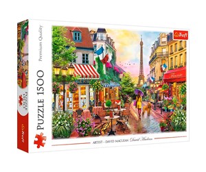 Puslespill - Trefl Puzzle - Charming Paris (1500 pieces) Gulv - TFL26156