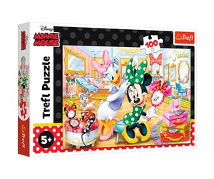 Puslespill - Trefl Puzzle - DISNEY - Minnie in beauty parlous (100 pieces) Gulv - TFL16387