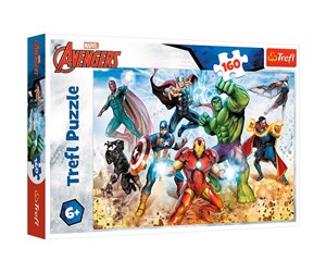 Puslespill - Trefl Puzzle - Marvel - Ready to save the world (160 pieces) Gulv - TFL15368