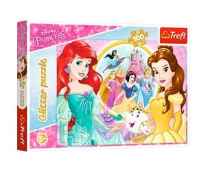 Puslespill - Trefl Puzzle - Princess - Glitter - Memories of Bella and Ariel (100 pieces) Gulv - TFL14819