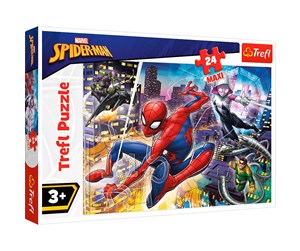 Puslespill - Trefl Puzzle - Spider-man - Fearless Spider-Man (24 Maxi pieces) Gulv - TFL14289