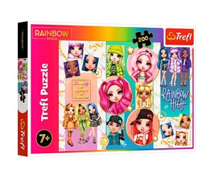 Puslespill - Trefl Puzzle - Rainbow high - Friendship of Rainbow High (200 pieces) Gulv - TFL13289