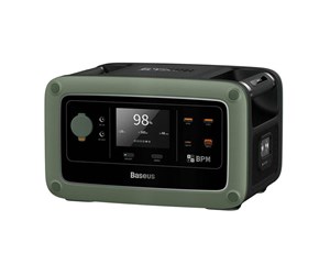 Kraftstasjon - Baseus Portable Power Station Energy Stack 600W Green - E10023304613-00