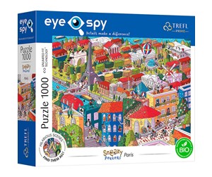 Puslespill - Trefl Puzzle - Unlimited Fit - EYE-SPY - SNEAKY PEAKERS: Paris France (1000 pieces) Gulv - TFL10712