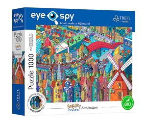 Puslespill - Trefl Puzzle - Unlimited Fit - EYE-SPY - SNEAKY PEAKERS: Amsterdam The Netherlands (1000 pieces) Gulv - TFL10710