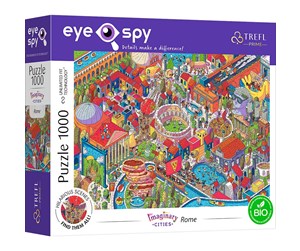 Puslespill - Trefl Puzzle - Unlimited Fit - EYE-SPY - IMAGINARY CITIES: Rome Italy (1000 pieces) Gulv - TFL10709