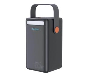 Nødlader - Choetech B664 Mini Power Station powerbank 50000mAh 65W (black) Nødlader - Svart - 50000 mAh - B664