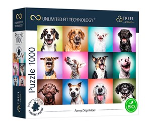 Puslespill - Trefl Puzzle - Unlimited Fit - Funny Dogs Faces (1000 pieces) Gulv - TFL10706