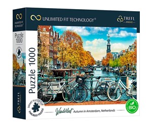 Puslespill - Trefl Puzzle - Unlimited Fit - Autumn in Amsterdam Netherlands (1000 pieces) Gulv - TFL10702