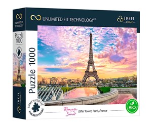 Puslespill - Trefl Puzzle - Unlimited Fit - Eiffel Tower Paris France (1000 pieces) Gulv - TFL10693