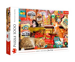 Puslespill - Trefl Puzzle - Cats sweets (1000 pieces) Gulv - TFL10630