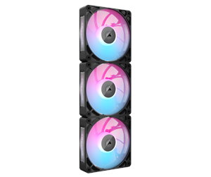 Kabinettvifte - Corsair iCUE LINK RX120 MAX RGB (3-pack) - Kabinettvifte - 120mm - Svart med RGB LED-lys - 36 dBA - CO-9051034-WW