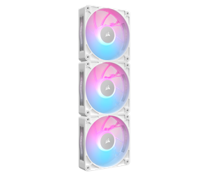 Kabinettvifte - Corsair iCUE LINK RX120 RGB MAX (3-pack) - Kabinettvifte - 120mm - Hvit med RGB-lys - 36 dBA - CO-9051038-WW