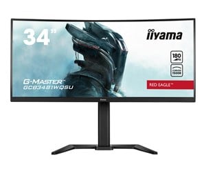 Skjerm - 34" iiyama G-MASTER Red Eagle GCB3481WQSU-B1 - LED monitor - curved - 34" - HDR - GCB3481WQSU-B1