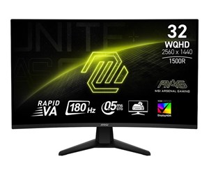 Skjerm - 32" MSI MAG 32CQ6F - 2560x1440 - 180Hz - Rapid VA - MAG 32CQ6F