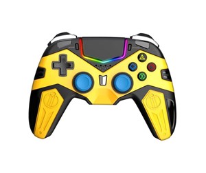 Spill - Tilbehør - PEGA PG-P4019A wireless controller / GamePad PS4 touchpad (yellow) - Controller - 4019A