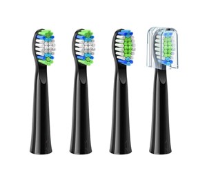 Elektrisk tannbørste - Bitvae Børstehoder Toothbrush tips D2 (black) - BV D2
Black 4PCS