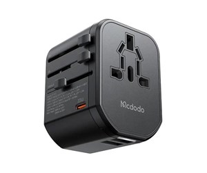 Mobil - Adaptere og ladere - Mcdodo CP-3471 universal EU/US/AU/UK power charger PD 20W (black) - CP-3471