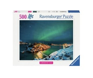 Puslespill - Ravensburger Northern Lights In Bergsfjord 500p - 12000845