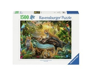 Puslespill - Ravensburger Leopard Family In The Jungle 1500p - 12000738