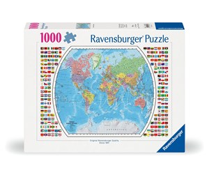 Puslespill - Ravensburger Political World Map 1000p - 12000664