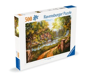 Puslespill - Ravensburger Cottage By The River 500p - 12000218