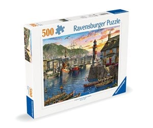 Puslespill - Ravensburger Sunrise At The Port 500p - 12000212