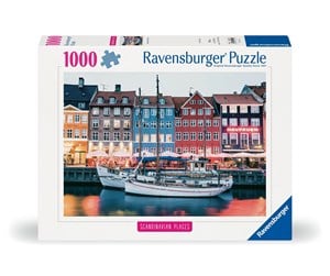 Puslespill - Ravensburger Scandinavian Copenhagen Denmark 1000p - 12000111