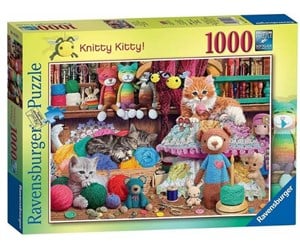 Puslespill - Ravensburger Knitty Kitty 1000p - 12000102