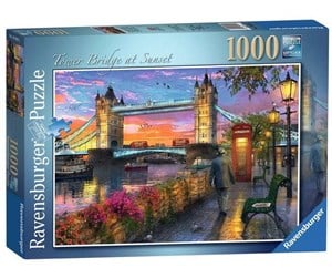 Puslespill - Ravensburger Tower Bridge At Sunset 1000p - 12000041