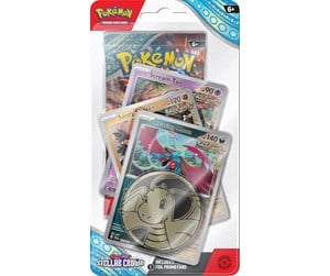 Pokemon - Pokemon TCG Booster Pack with Coin and 3 Promo Cards - Scarlet & Violet Stellar Crown - POK87918