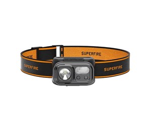 Lommelykter  - Superfire HL23-S headlamp flashlight 350lm USB-C - HL23-S