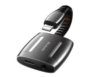 USB-hub - Mcdodo Lightning to Lightning + AUX 3.5mm mini jack adapter CA-6340 (black) USB-hub - CA-6340