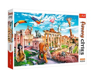 Puslespill - Trefl Puzzle - Funny Cities - Wild Rome (1000 pieces) Gulv - TFL10600