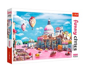 Puslespill - Trefl Puzzle - Funny Cities - Sweets in Venice (1000 pieces) Gulv - TFL10598