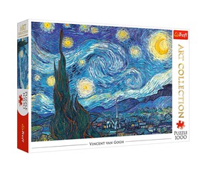 Puslespill - Trefl Puzzle - Art Collection - The Starry Night (1000 pieces) Gulv - TFL10560