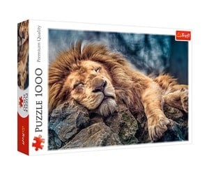 Puslespill - Trefl Puzzle - Sleeping lion (1000 pieces) Gulv - TFL10447