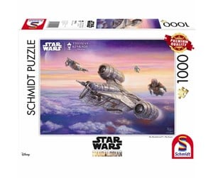 Puslespill - Schmidt Puzzle - Thomas Kinkade: Star Wars - The Mandalorian - The Escort (1000 Pieces) Gulv - SCH9954