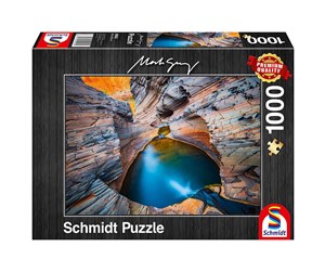 Puslespill - Schmidt Puzzle - Mark Gray: Indigo (1000 pieces) Gulv - SCH9922