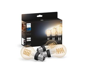 Smarthus - Philips Hue White Ambiance Filament A60 E27 Standard - 3-pakning - 929002477504