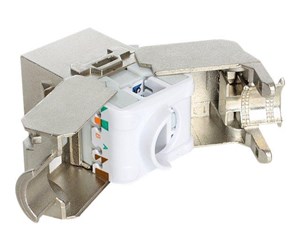 Tilbehør - DeLOCK Keystone Module RJ45 jack > LSA Cat.6A STP - 86205