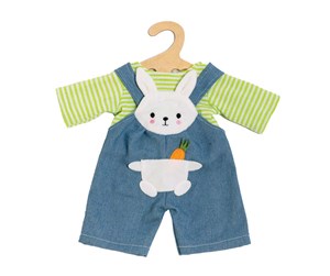 Dukker, Bamser & Utstyr - Heless Doll Dungarees with Striped Shirt Bunny Lou 35-45 - 2316